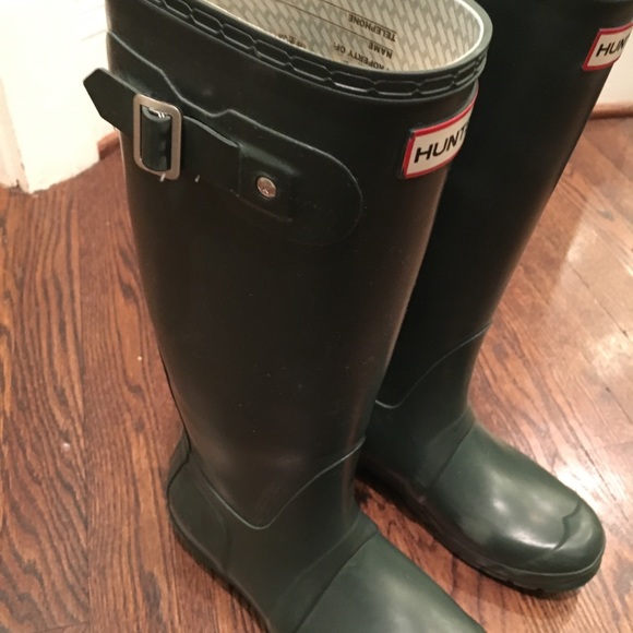 Hunter Boots size 7 hunter green - Picture 2 of 4